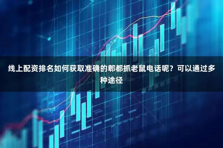 线上配资排名如何获取准确的郫都抓老鼠电话呢？可以通过多种途径